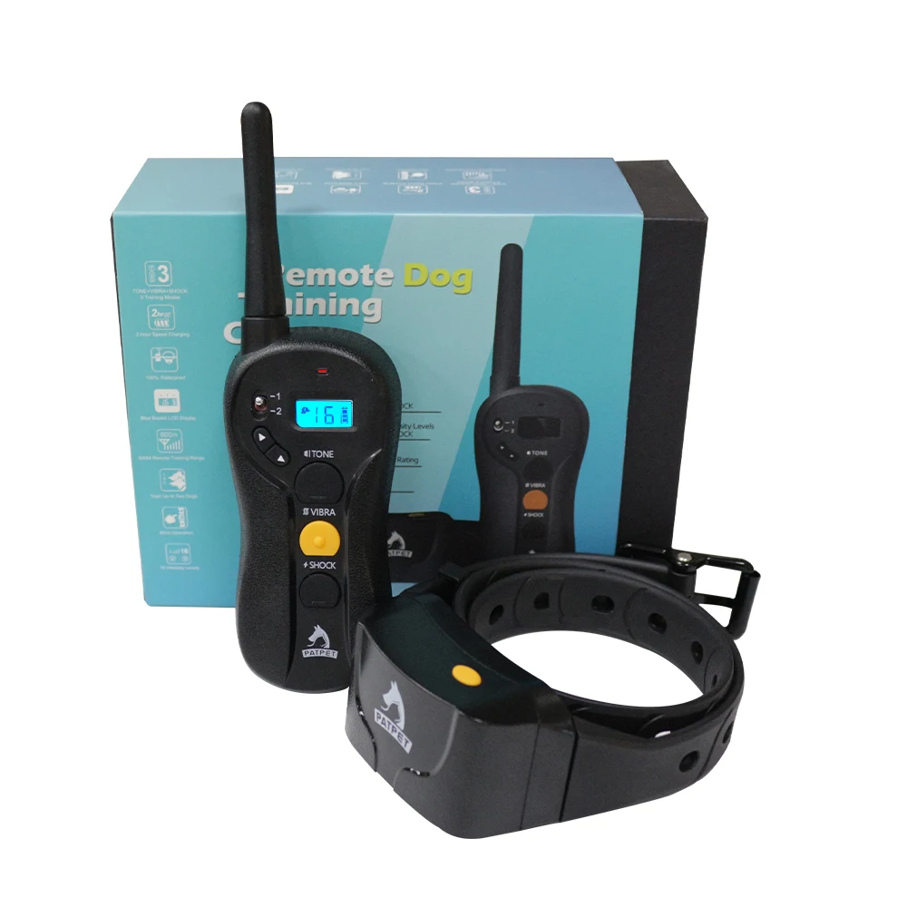 Top Selling  Products Dog Anti-bark Led Dog Collar Collar Device Rechargeable For Dogs Remote Training Collar