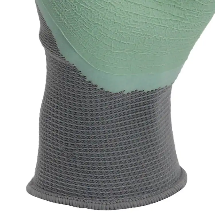 ENTE SAFETY New design Nylon with Latex 3/4 wave coated durable protection anti-slip work gloves