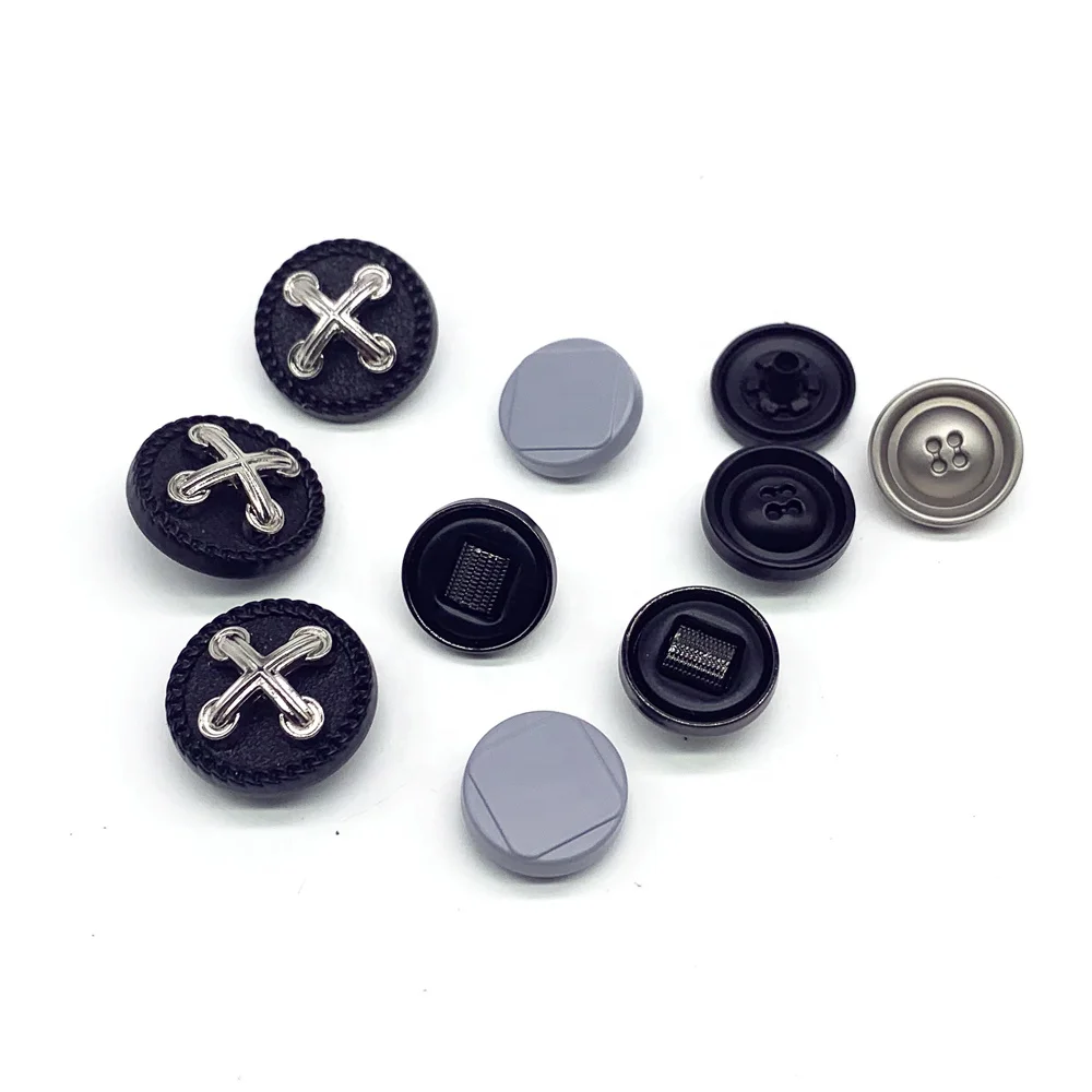 Лидер продаж аксессуары для одежды металлический цинковый сплав 24 л 15 мм 4 детали застежка круглая кнопка куртки и