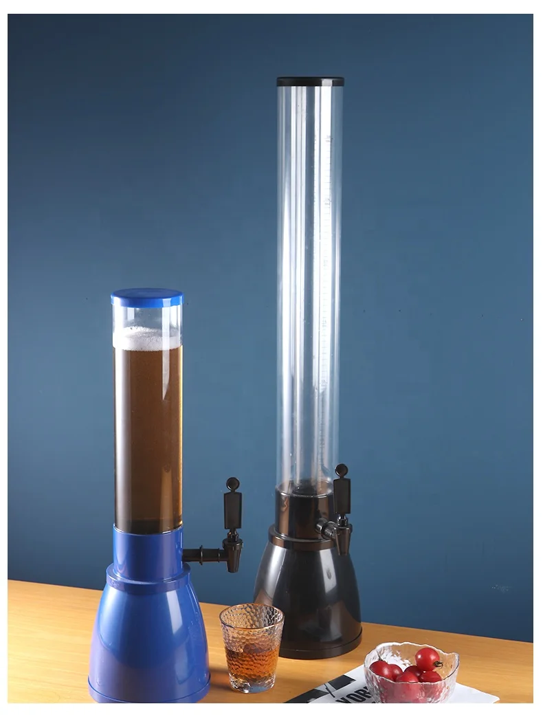 Beer Dispenser Clear Beverage Dispenser with Tap Margarita Drink Dispenser for Party Mimosa Tower
