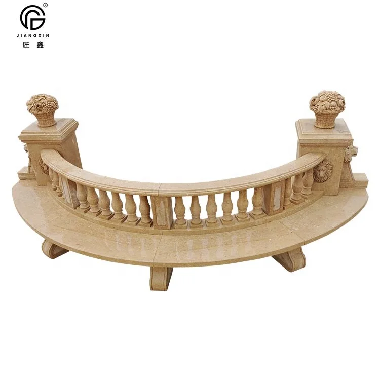 Factory direct sale exquisite hand-carved marble benches