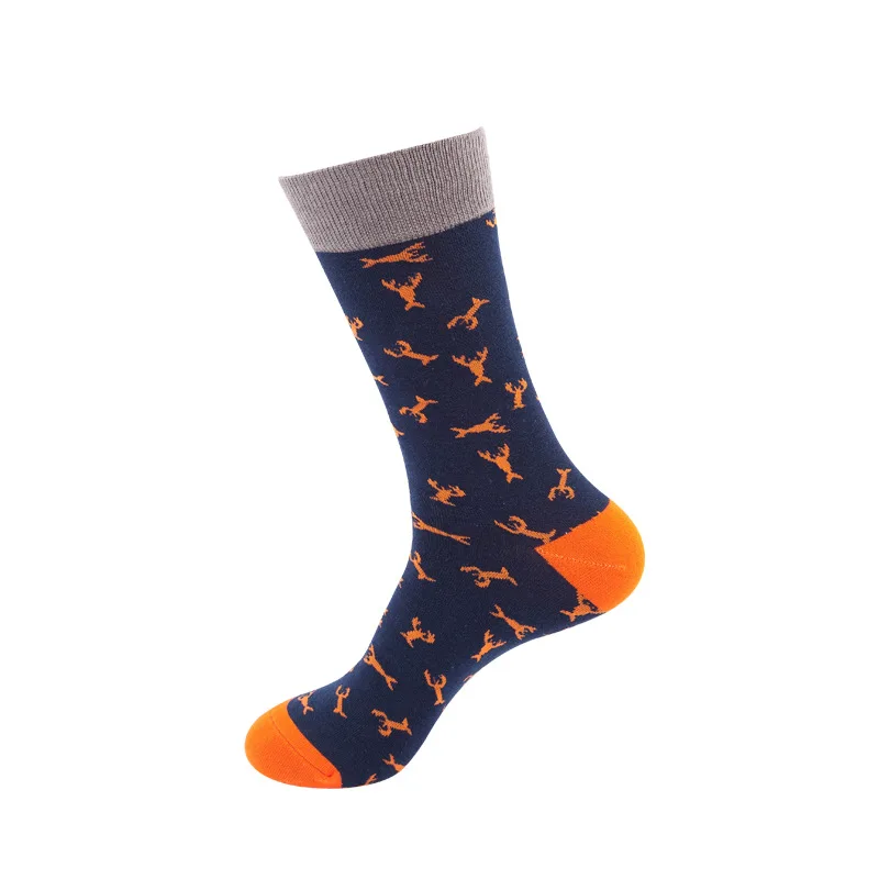 Promotional cotton men women unisex socks breathable elastic polyester fashion custom logo mid-tube socks
