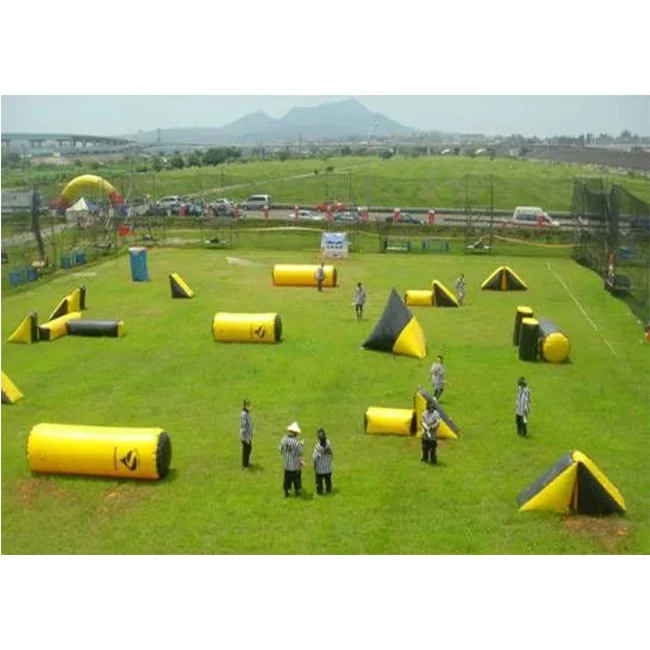 Hot sale cheap paintball bunker paintball obstacles game inflatable shooting paintball bunker