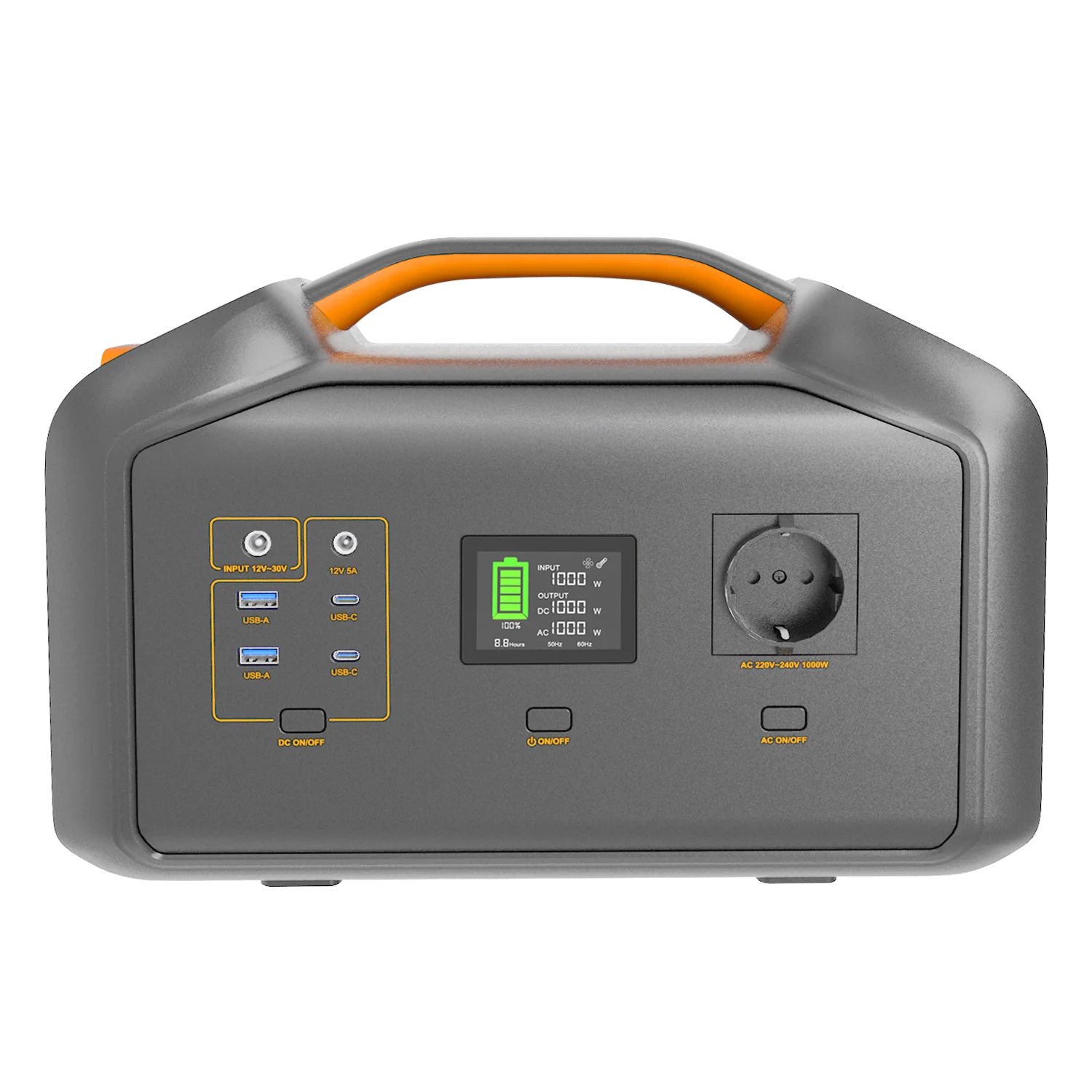 China Factory AC 220V 1000W  Lithium Battery Outdoor solar generator portable power charging station