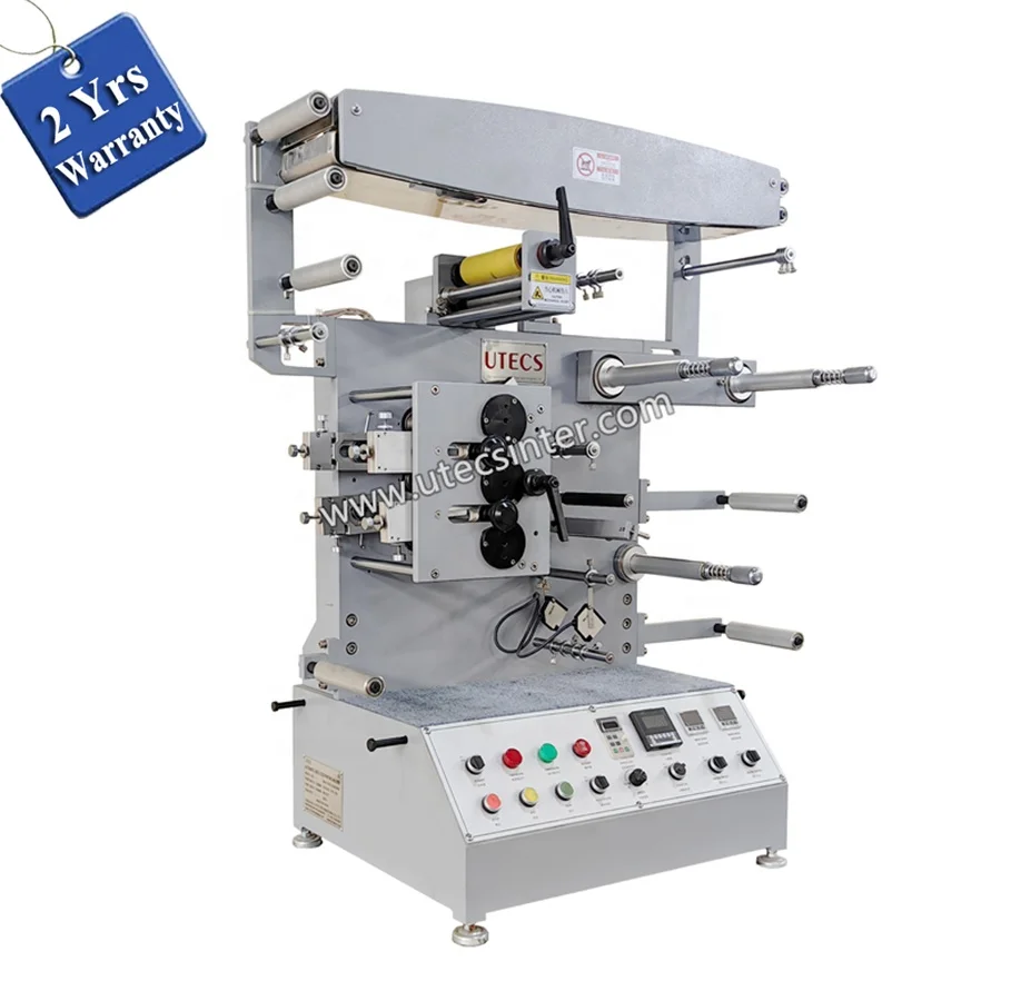 UGS20 Automatic Single and 2 Color Desk Top Small fabric label Capsule Aluminum Foil Flexo Printing Machine