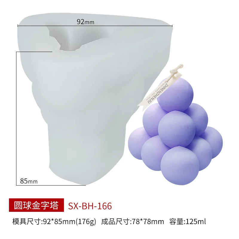 DIY Standard Factory Price New Cube Series Candle Silicone Mold Food Grade Baking Custom Silicone Mold Easter For Candle Making