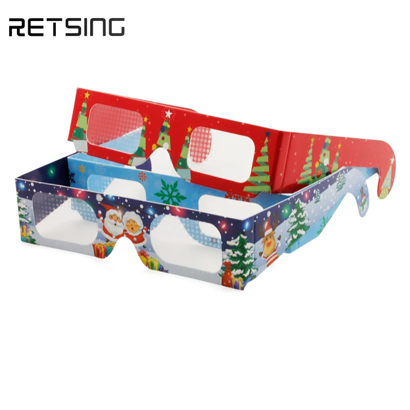 Personalized 3d glasses paper fireworks for funny party firework diffraction glasses effect