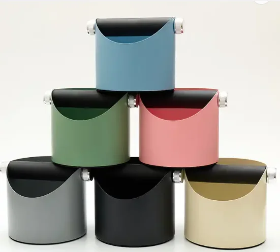 Good Quality Knockbox Aluminum Alloy Metal Homeuse Mini Coffee Grounds Knock Box