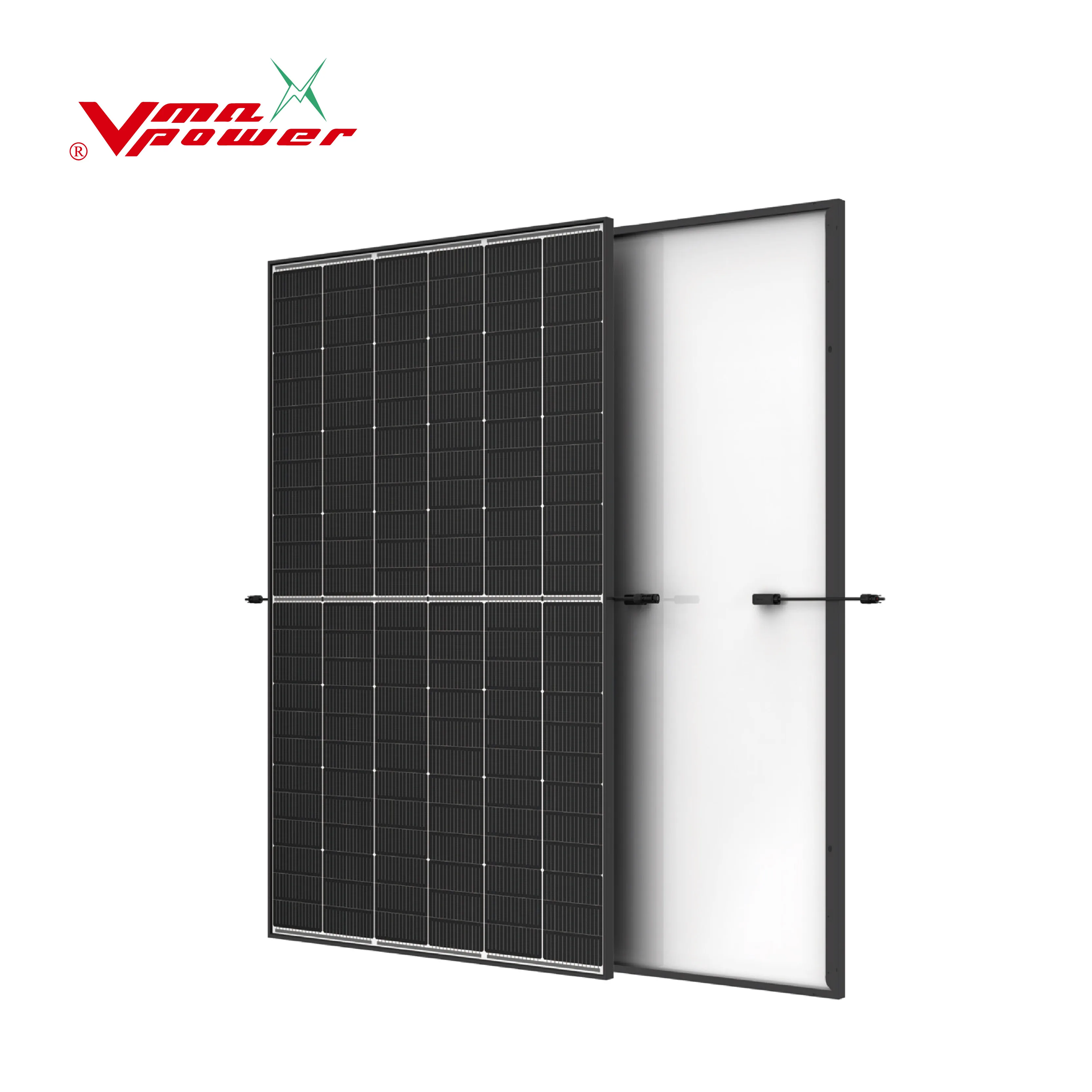 Vmaxpower brand produces high-performance solar panels with a conversion rate of 22.5%, model MUL-2M-450W-144N