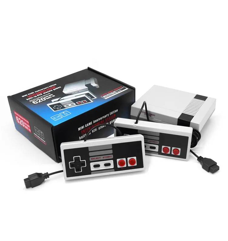 Classic Mini TV Game Console 620 Retro Video Game 8 Bit Built-in 620 Games With Double Gamepads