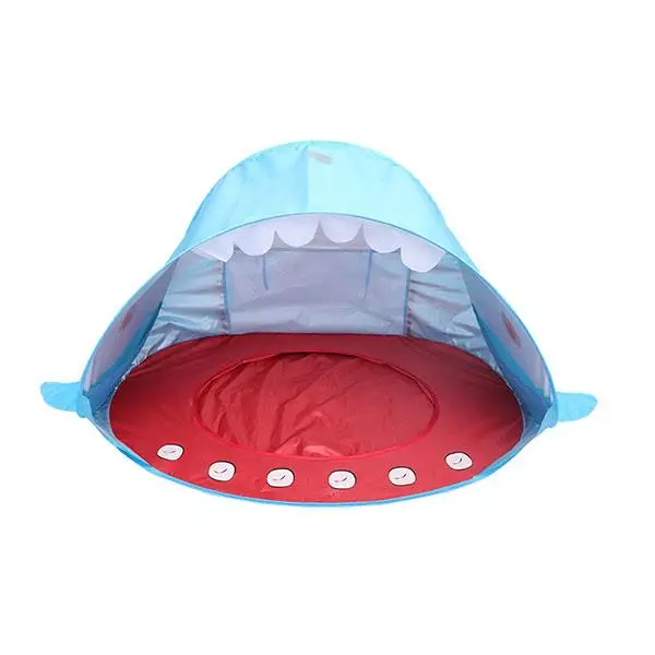 
Outdoor Hot Sale Pop Up Folding Portable Sun Shelter Children Swimming Shark Beach Tent for Kids 