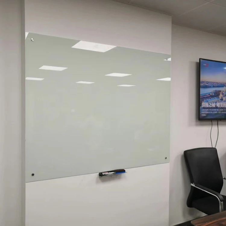 High Quality Artistic School Clear Glass Strong Magnetic Memo Board for Hanging Use