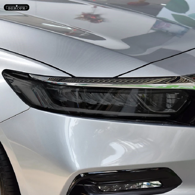 Car Headlight Tint Black Protective Film Protection Transparent TPU Light Sticker For Honda Civic Accord 10th 2019 Accessories
