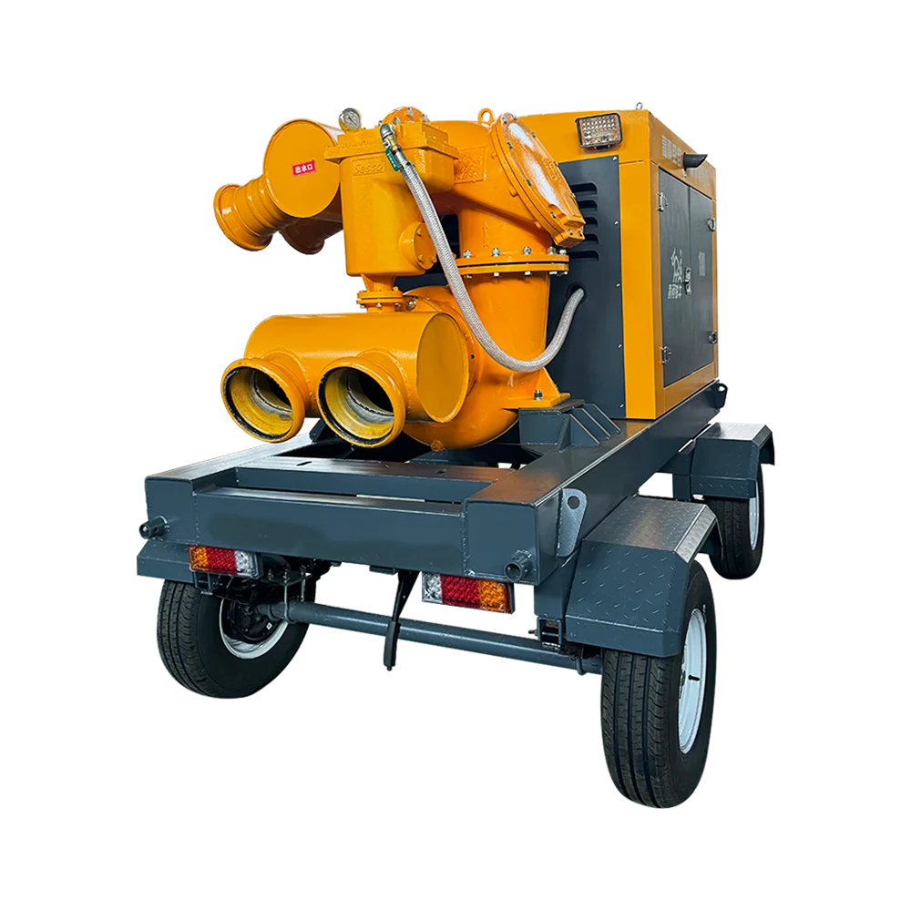 Customized corrosion-resistant diesel engine emergency rescue centrifugal vacuum pump