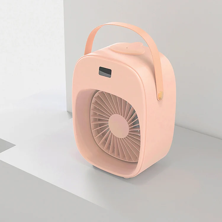 IMYCOO New digital display 3600 mAh battery mini portable spray fan USB rechargeable table fan