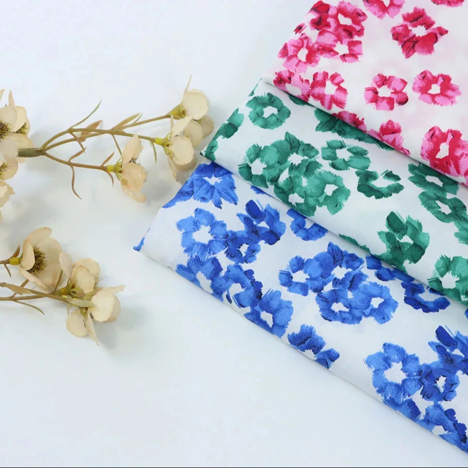 High Density B17 India Handblock Print Cotton CustomTextile Print Machine Fabric for Women for Cloth for Garment