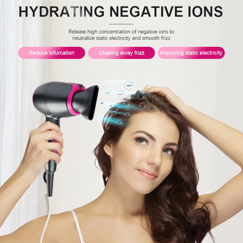 Professional Best Mini Light Weight Hot Rev Air Diffuser Shark Solar Powered Negative Ion Foldable One Step Hair Dryer