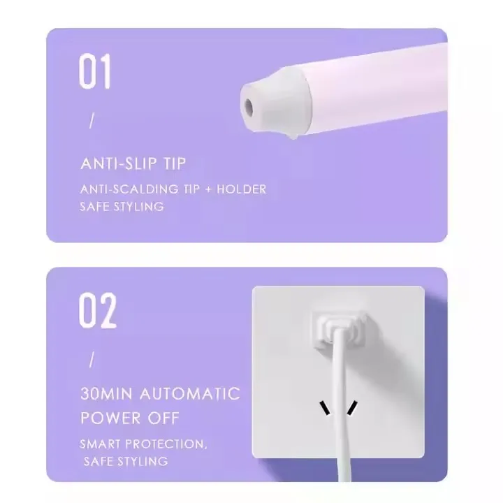 32mm Korean style Rotating big wave ceramic barrel curler salon styling negative ion hair care infrared curling iron