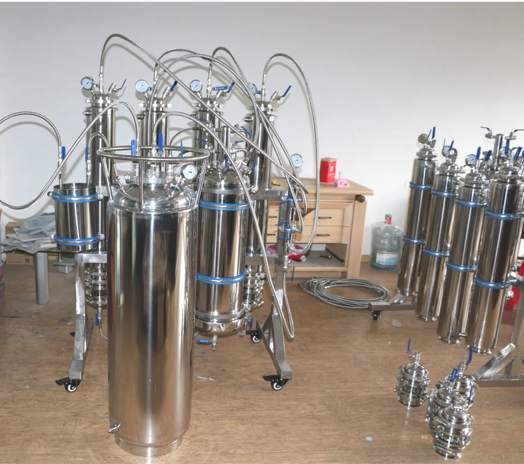 Stainless Steel Rack Mounted hydrocarbon extractor Machine With Solvent Recovery tank and collection tank