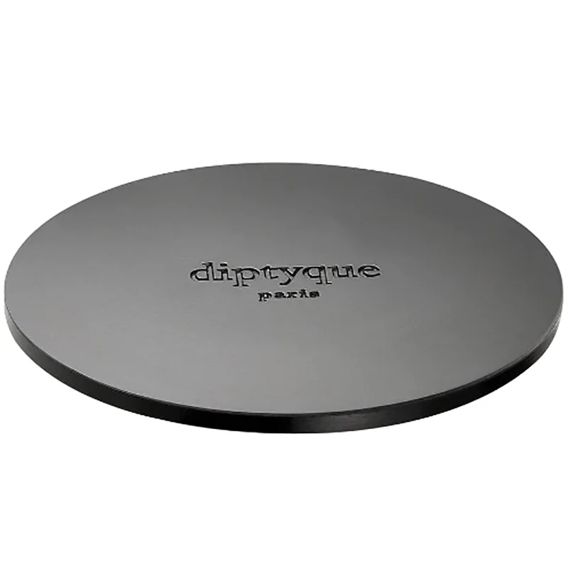 square luxury metal gold candle plate holder