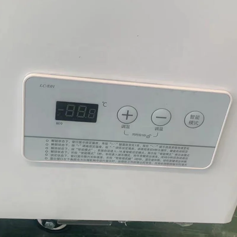 Grocery top open sliding Chest Showcase mini deep freezer small ice cream freezer