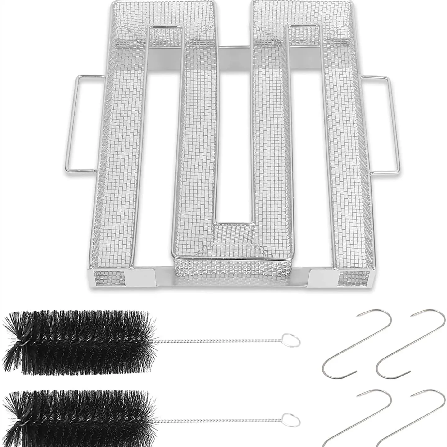 Outdoor Cold Smoke Generator Sawdust Powder Smoker Hot and Cold Smoking BBQ Grill Hot and Cold Smoking Salmon Meat Burns