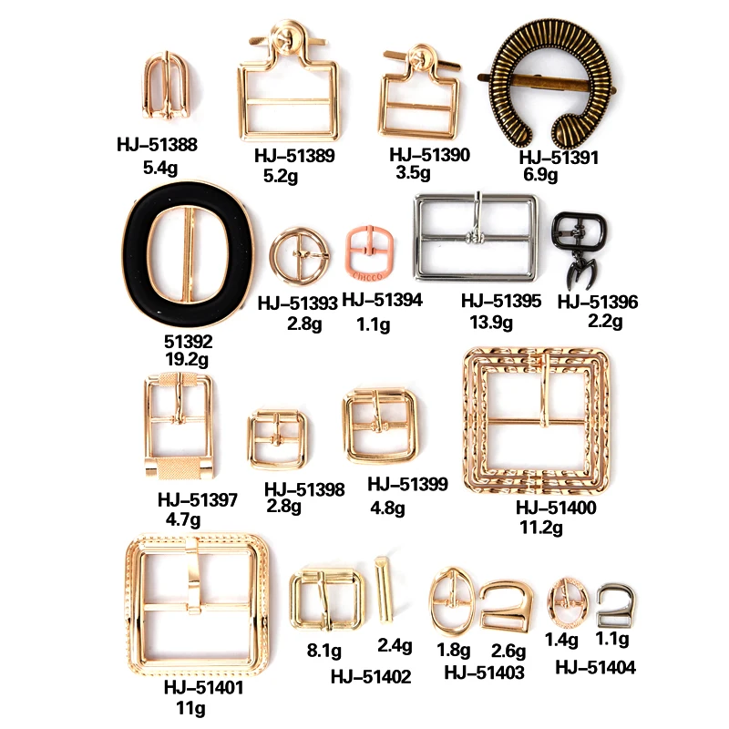 BX  Wholesale Metal Buckle For Handbag Irregular Shape Buckle Metal G Hook Metal Webbing Buckles