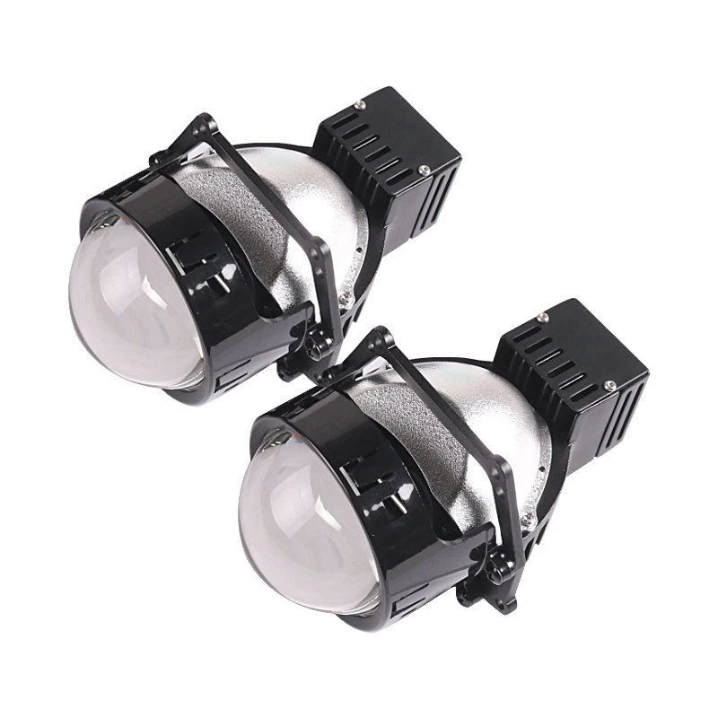 Car 3.0 inch 12V A9 Hi/Lo Beam Bi Led Projector Lens Headlight 5500K Dual LED chips Dual Light Cup for Cars Auto Lighting System
