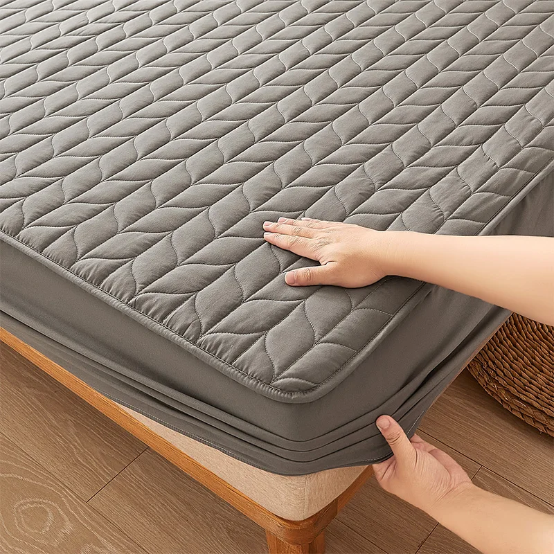 Hotwelling Water proof Cheap Bed Fitted Sheet Mattress Protector Quilted Waterproof Mattress Cover Set