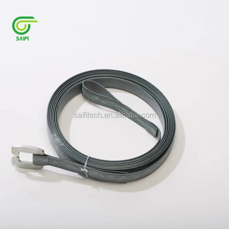 Factory directly selling embossed black polyester PET strapping band for cotton bale packing