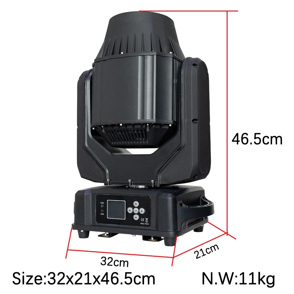 Новый Открытый водонепроницаемый IP65 280 Вт светодиодный луч движущаяся головка для наружных мероприятий