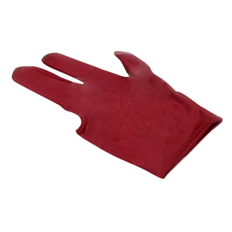 1pc Spandex Snooker Billiard Pool Left Hand Open Three Finger multicolor GloveBilliard Accessories