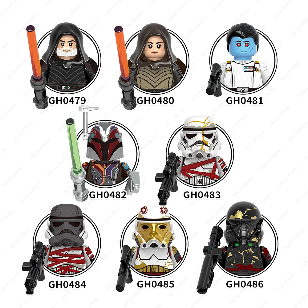 WM Blocks Space war mini toys Thrawn Baylan Captain Enoch Clone trooper Building Blocks juguetes 2023 toys for kids Toys G0161