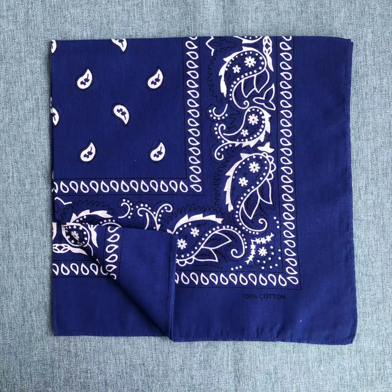 100% Cotton Bandanna Paisley Bandana multifunction Headband, Head Wrap, Scarf, scrunchies Neckerchief Handkerchief bandana