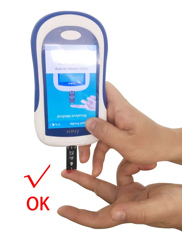 Lithium battery hemoglobin meter lipid profile triglyceride cholesterol glucose diabetic machine