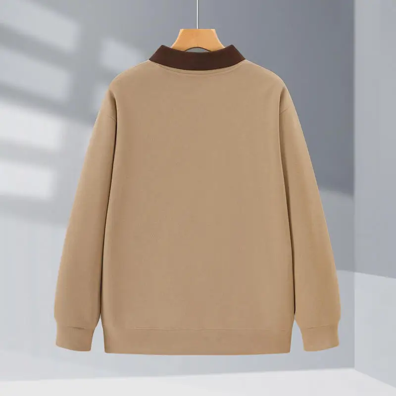 New Heavyweight Thick Hooded POLO Sweatshirt for Youth Custom Oversized Crewneck Drop Shoulder Printed Cotton Oxygen Design
