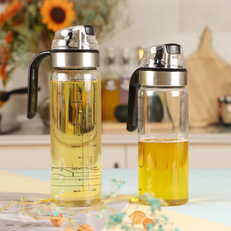 New style Non-Slip Handle Auto Oil Pot Dispenser For Kitchen Cooking