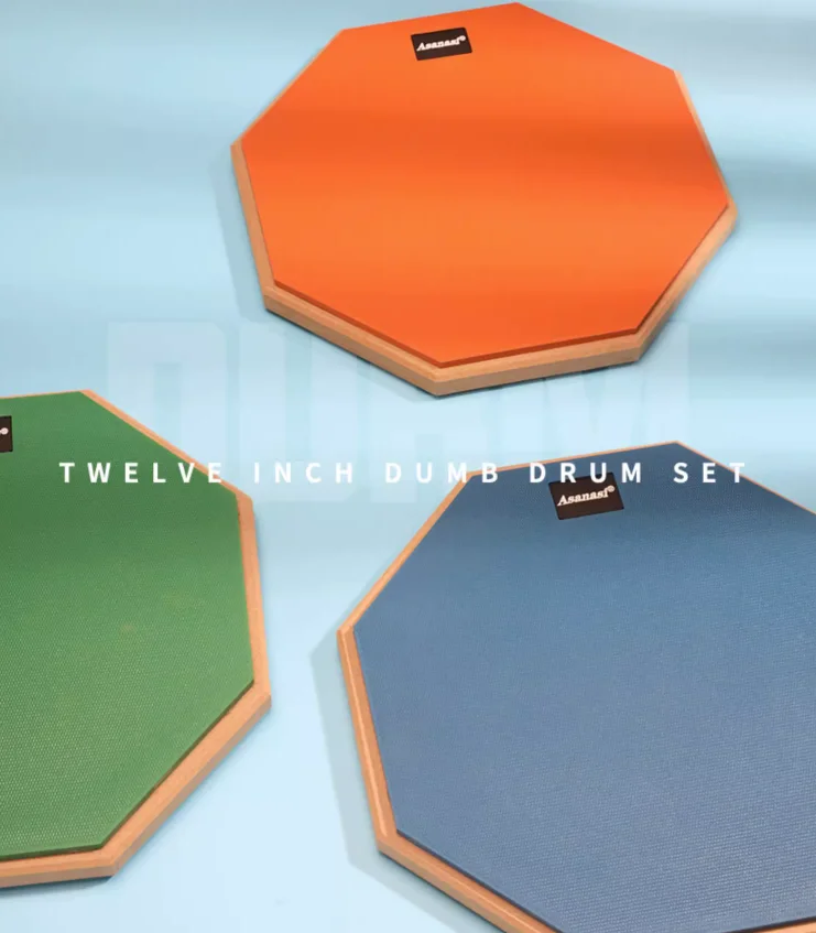 Factory new arrival customized dumb drum in Small Voice Red Mute Rubbers Drums Percussion with stand