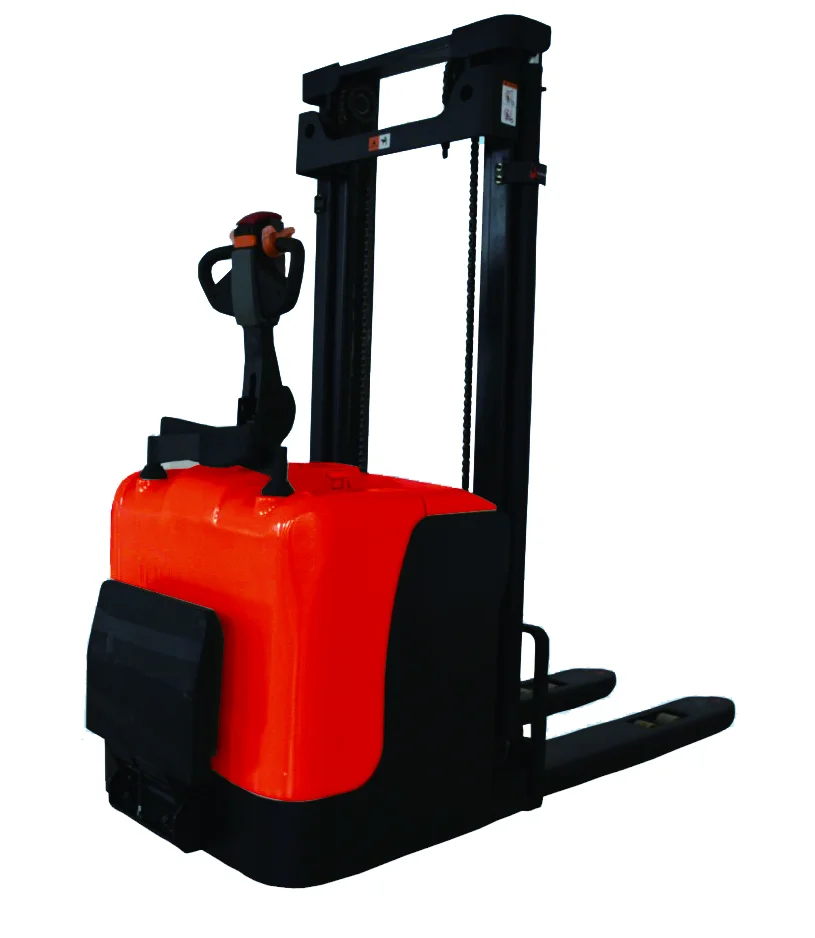 1.6ton 1600kg Rider Electric Stacker Forklift Lifter Lifting Height From 4.5m to 6.5m for Warehouse