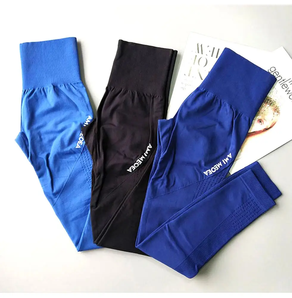 High waisted workout nylon spandex leggings sports woman yoga pants for women activewear gym leggins