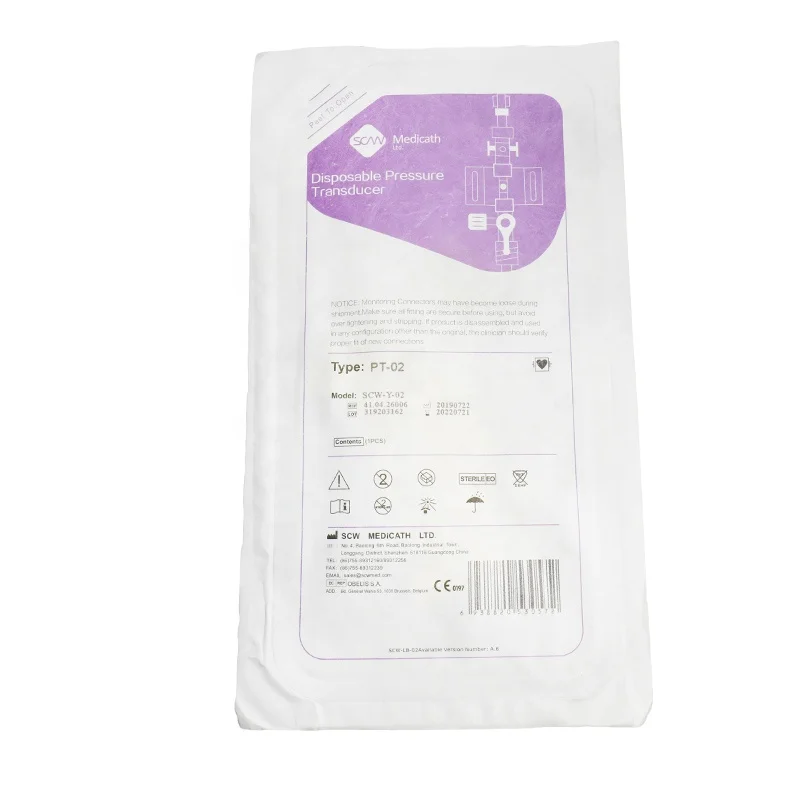 Hospital Consumables Accurate Disposable Invasive Ibp Blood Pressure Transducer with CE