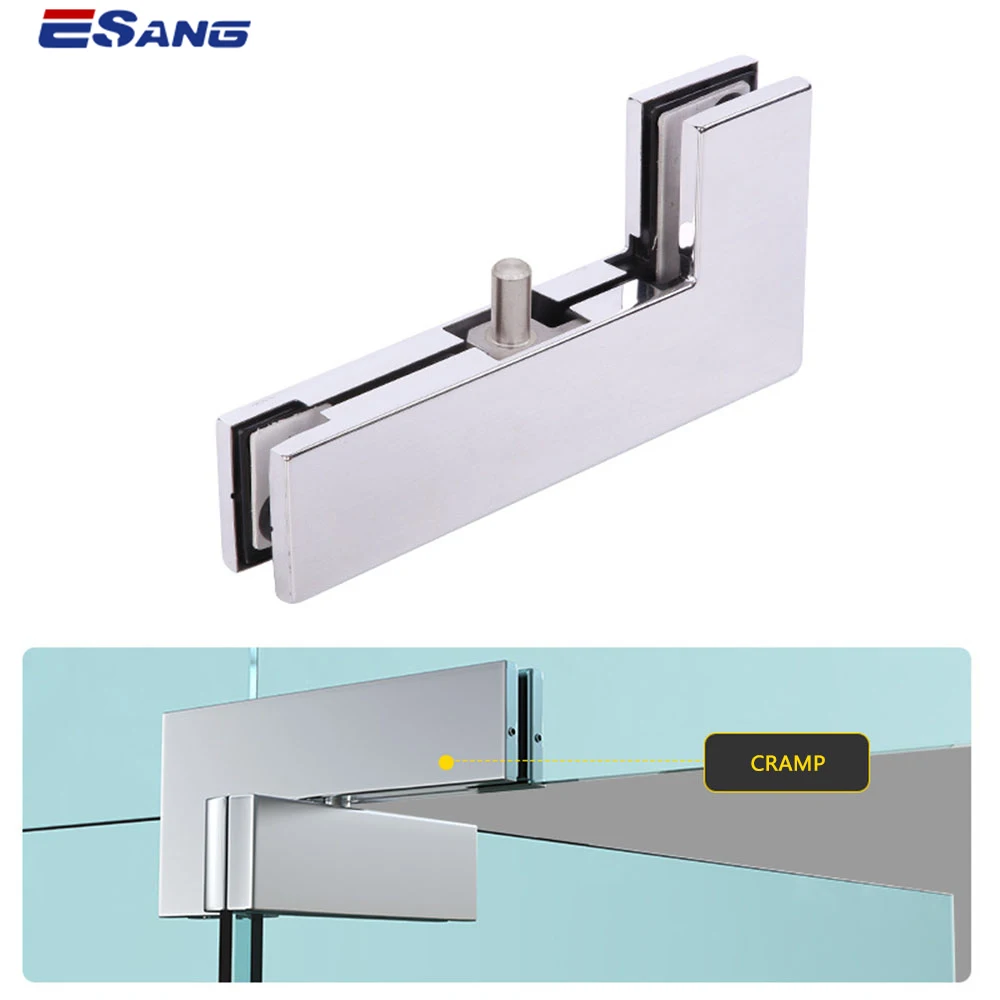ESANG Stainless Steel L Shaped Door Hinges Glass Shower Door Top And Bottom Hinges