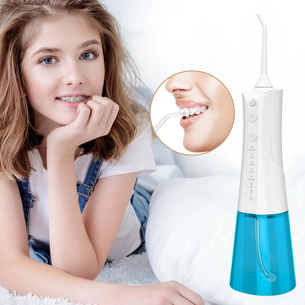 High Quality Smart electric water toothpick 300ML  water tank Portable USB  Water Flosser  Dental  Oral Irrigator with 6 modes