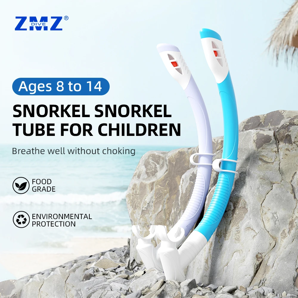 New product desig Scuba Diving Snorkel Silicone Snorkel for Kids