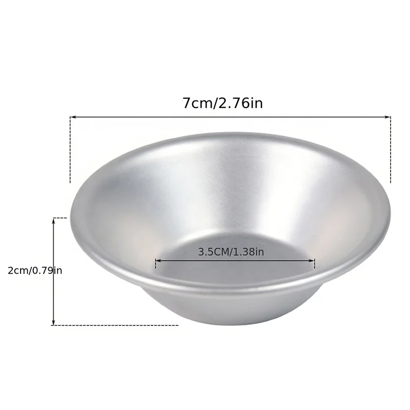 High Quality Aluminum Egg Tart Mold Baking Pudding Pastry Molds