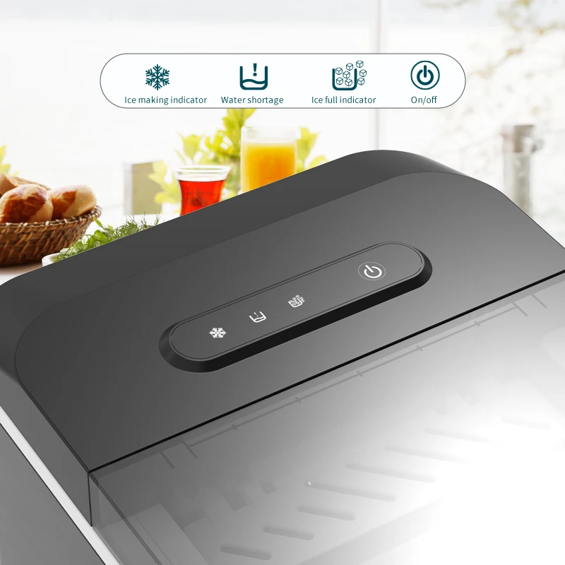China Best-Selling Electric Intelligent Portable Home Ice Maker Custom Mini Ice Self-Cleaning Ice Maker