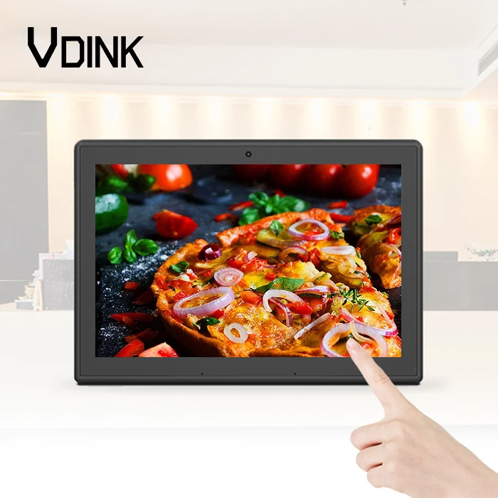 Vdink Customized L Shape Android Touch Screen Customer Feedback Restaurant Ordering System All In One Pc Desktop Tablet Panel