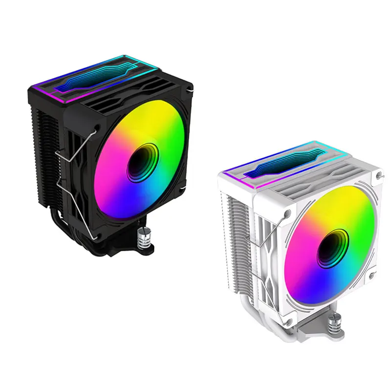 High-performance 90mm Aluminum Cpu Heat Sink Radiator With Dual Fans Factory Price Air Cooling For Computer Cases