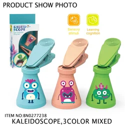 Пластиковый Забавный призматический калейдоскоп, зажим для мобильного телефона, калейдоскоп, игрушка для детей