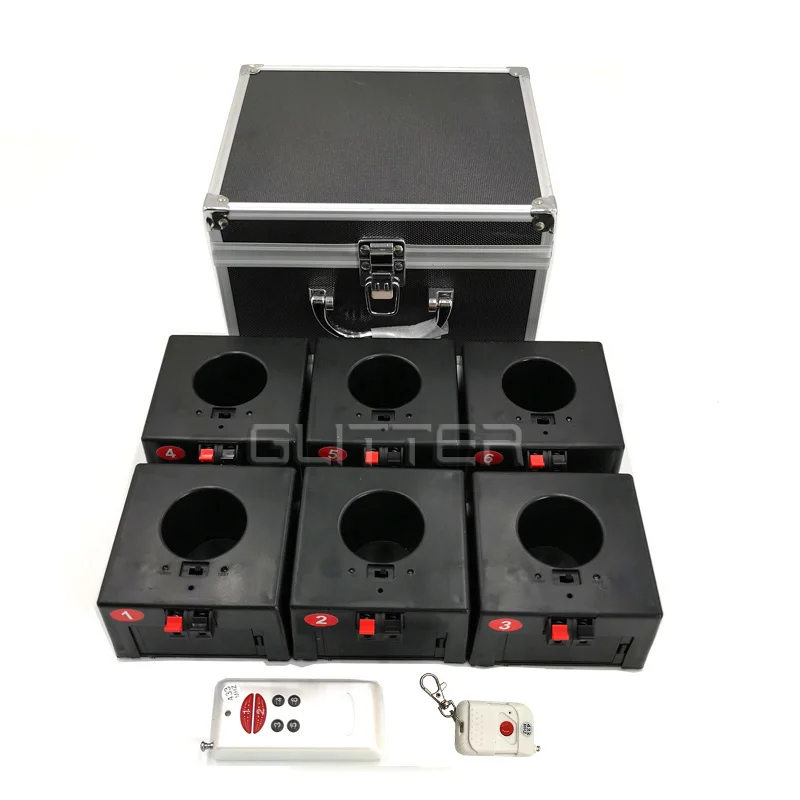 6 Channel wireless remote control indoor outdoor cold pyro fountain fireworks pyrotechnic firing system remote firing controller
